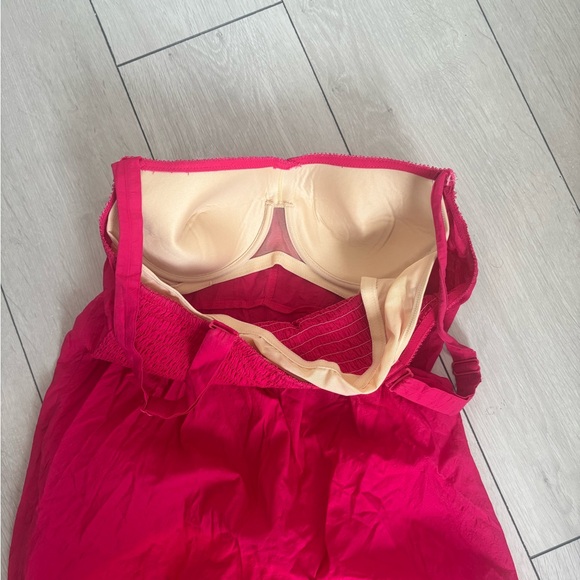 Pink Midi Sundress with built in bra - Picture 4 of 4